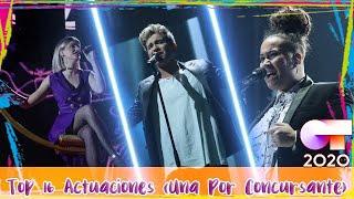 OT 2020 l TOPRANKING 16 ACTUACIONES UNA POR CONCURSANTEPiKa [upl. by Jeane212]