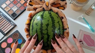 Lets get Watermelony ready for Halloween🎃 ASMR [upl. by Debbra78]