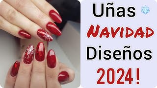 UÑAS PARA NAVIDAD 202324 💅😱 TENDENCIAS CHRISTMAS NAILS [upl. by Froehlich]