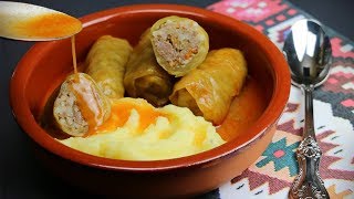 „Sarma“ Krautrouladen nach Balkanart  Lahana Sarması  Stuffed cabbage rolls [upl. by Nawd]