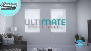 Ultimate Faux Cordless Wood Blinds  Discount Blinds LLC [upl. by Kial]