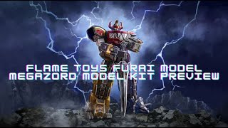 Flame Toys Furai Model Dino Megazord Model Kit Preview [upl. by Shannon]