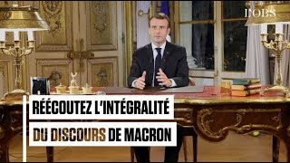 Gilets jaunes  réécoutez lintégralité du discours dEmmanuel Macron [upl. by Hildie986]