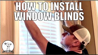 How to Install Window Blinds  Cordless Faux Wood Blind Install [upl. by Zetneuq]