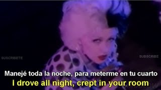 Cyndi Lauper  I Drove All Night Lyrics English  Español Subtitulado [upl. by Odrareg]