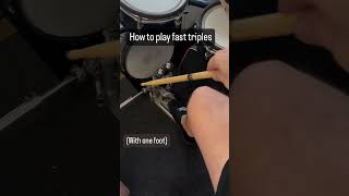 How to play fast triplet with foot drum [upl. by Letisha254]