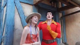 GASTON Will you Marry Me Magic Kingdom Walt Disney World [upl. by Annice]