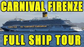 Carnival FIRENZE Full Ship Tour carnivalfirenze carnivalcruise [upl. by Naitsirhc]