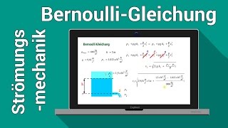 Bernoulli Gleichung  Torricelli Gleichung Strömungsmechanik Hydrodynamik  Physik [upl. by Llednov]