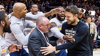 Matthew Dellavedova receives his NBA Championship Ring  21 Dec 2016 [upl. by Kowtko]