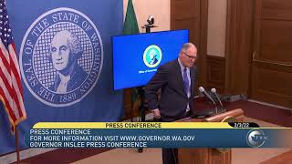 Governor Jay Inslee Press Conference 2322 [upl. by Acillegna]