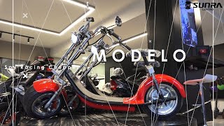 Moto eléctrica SUNRA Spy racing chopper [upl. by Saidnac]