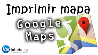 Como imprimir un mapa de Google Maps [upl. by Hynes723]