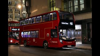 FRV route N25 ilford to Oxford Circus E400MMC smart hybrid Stagecoach SK20AXT [upl. by Eirrej179]