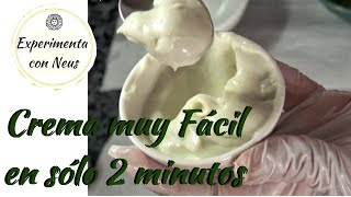 Crema muy fácil en 2 minutos y sólo 3 ingredientes [upl. by Nyladnek]