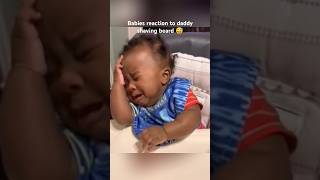 Babies hilarious reactions to daddy shaving beard 😂 [upl. by Teodoor]