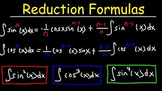 Reduction Formulas For Integration [upl. by Soalokcin]