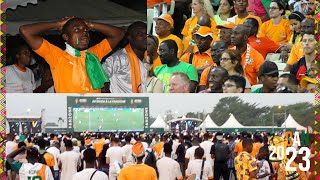 Défaite de la Côte d’Ivoire des Larmes et désillusions chez les supporters à Yamoussoukro [upl. by Ellerret]