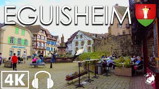 Eguisheim Walking Tour 4k Alsace Region France 60fps [upl. by Claretta102]