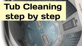 How to clean Washing MachineTop Load  Tub Cleaning of washing machine [upl. by Erodroeht456]