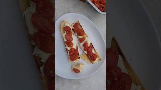 Bruschetta tomates amp mozzarella cookingchannel food cook cooking vague asmr cuisine cigale [upl. by Ydnirb]