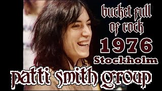 PATTI SMITH  Konserthuset  Stockholm  Sweden  1976  Live  Interview  Full  Multi Camera  TV [upl. by Haizek]