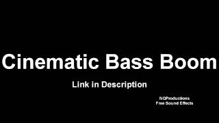 Cinematic Bass Boom Free Sound Effects HD [upl. by Brower]