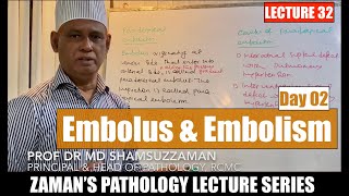 General Pathology Lecture 32  Embolus and Embolism  Day 2 [upl. by Nirehtak473]