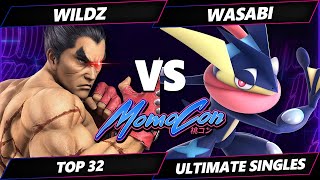 MomoCon 2024  Wildz Kazuya Vs Wasabi Greninja Smash Ultimate  SSBU [upl. by Mikol]