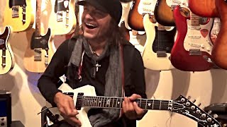 Matthias Jabs Playing In A Guitar Shop [upl. by Fancie973]