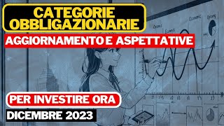 MIGLIORI CATEGORIE OBBLIGAZIONARIE  INVESTIMENTI DICEMBRE 2023 [upl. by Sulakcin]