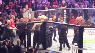 UFC 229 BEST ANGLE ON CAGE BRAWL 😱 Conor vs Khabib [upl. by Margette]