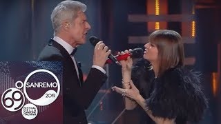 Sanremo 2019 – Alessandra Amoroso e Claudio Baglioni cantano quotIo che non vivoquot [upl. by Clerk683]