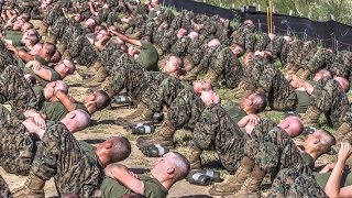 United States Marine Corps Recruit Training — Physical Training [upl. by Enovahs]