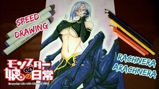 Speed Drawing  Rachnera Arachnera Monster Musume no Iru Nichijou [upl. by Brottman131]