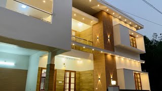 Greenest Garden 4BHK House for sale in Trivandrum  Most Beautiful Variety Contemporary Design [upl. by Airehtfele]