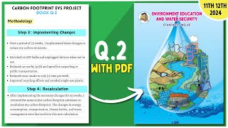 12th evs project journal assignment carbon footprint EVs report 11th 12th HSC maharashtra board [upl. by Oinotnaocram]