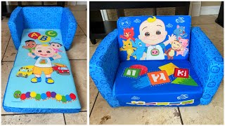 CoComelon Cozee FlipOut Chair 2in1 Convertible Sofa for Kids Review amp Assemble [upl. by Wheeler]