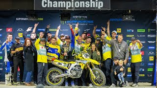 Supercross Round 9 450SX Highlights  Indianapolis IN Lucas Oil Stadium Stadium  Mar 11 2023 [upl. by Elburt]