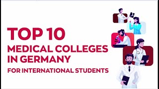 10 Best Medical Colleges in Germany for International Students [upl. by Retsevlis]