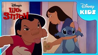 Stitchs New Home 🏠  Lilo and Stitch  Disney Kids [upl. by Irtemed]