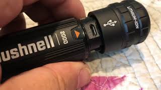 Bushnell 2000 lumen flashlight unreview [upl. by Ezana]