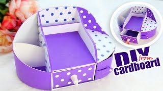 DIY DESK ORGANIZER TUTORIAL MULTIFUNCTIONAL IDEA [upl. by Asylla607]