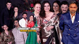 Celebrities arrives at Sonakshi Sinha  Zaheer Iqbal Wedding Reception  Kajol Tabu Anil Kapoor [upl. by Willner]