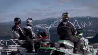 Snowmobiling in SaguenayLacSaintJean its Gigantic [upl. by Porcia]