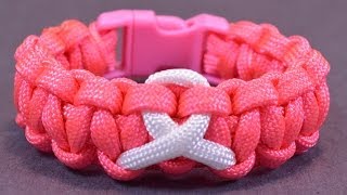 How to Make an Awareness Paracord Bracelet with Buckle  BoredParacord [upl. by Roswald]