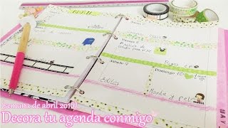 Decorate your planner with meDecora tu agenda conmigo abril 2016  Laila color  PonColorEnTuVida [upl. by Peterman]