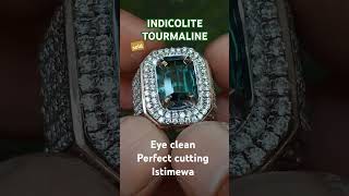 INDICOLITE TOURMALIN eye clean perfect cutting klikpermatabatupermata batuakik pasarrawabening [upl. by Artnoed415]