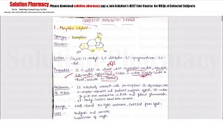 Class 69 Narcotic Analgesic Drugs  Medicinal Chemistry 01 BPharmacy 04th Semester  CND Drugs [upl. by Ened]