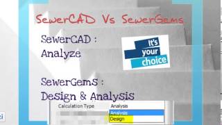 learn SewerCAD SewerGems V8i  lesson 1 Part1 [upl. by Mw]